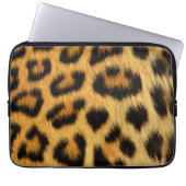 Leopard Print Laptopschutzhülle (Vorderseite)