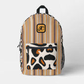 Leopard Print Lefty Rucksack mit Monogram Kids (Vorderseite)