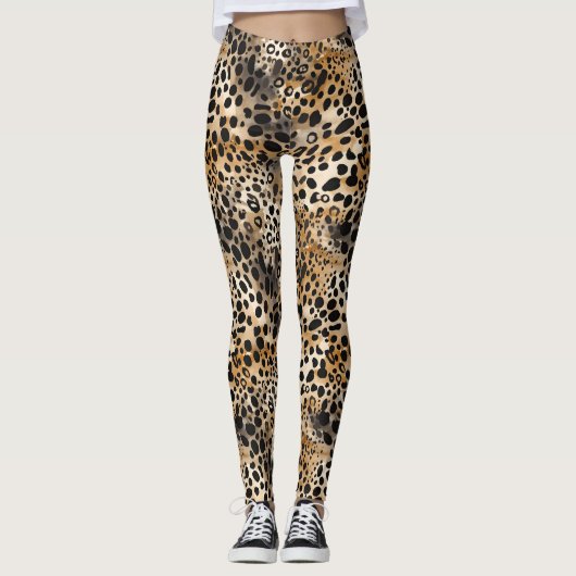 Leopard Print Leggings (Vorderseite)