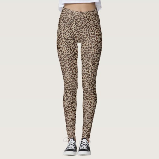 Leopard Print Leggings (Vorderseite)