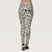 Leopard Print Leggings Light Pink und Black (Rückseite)