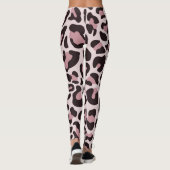 Leopard Print Leggings Rose Gold Black (Rückseite)
