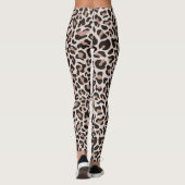Leopard Print Leggings Rose Gold Hipster Chic (Rückseite)