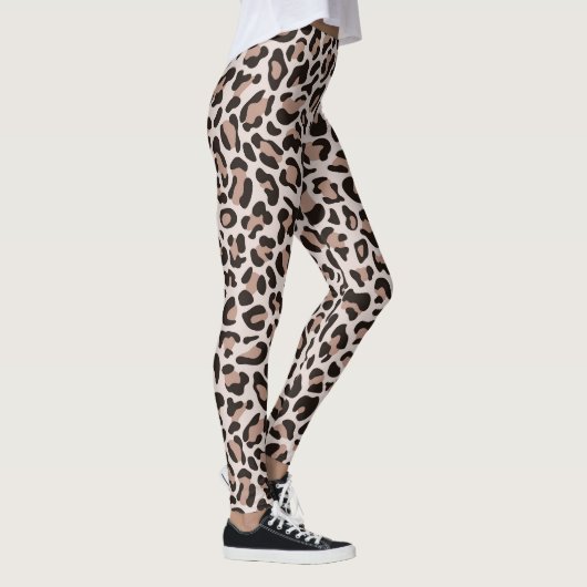 Leopard Print Leggings Rose Gold Hipster Chic (Rechts)