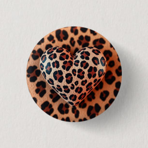 Leopard Print Liebe Button