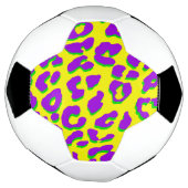 Leopard Print Lila Gelb grün Fußball (Gedreht)
