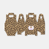 Leopard Print Lila Quatrefolie Geburtstagsparty Geschenkschachtel (Ungefaltet)