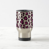 Leopard Print Lila Reisebecher (Mittel)
