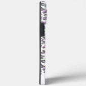 Leopard Print Lilac Gray Eleganter Skriptname Case-Mate iPhone Hülle (Rückseite / Rechts)