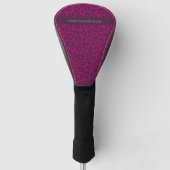 Leopard Print-Magenta- Golf Headcover (Vorderseite)