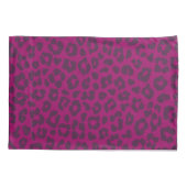 Leopard Print Magenta- Kissenbezug (Rückseite)