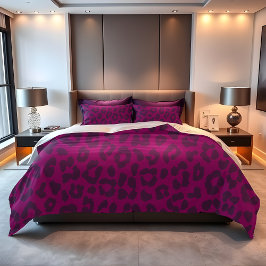 Leopard Print Magenta- Kissenbezug