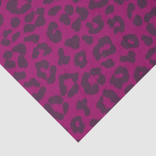 Leopard Print-Magenta- Seidenpapier (Detail)