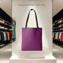 Leopard Print-Magenta- Tasche