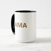 Leopard Print Mama Coffee Tasse (Vorderseite Links)