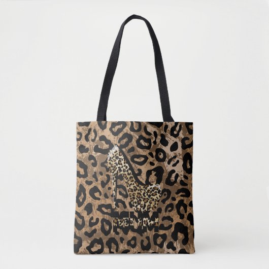Leopard Print MAMA Fashion Tasche (Vorderseite)