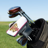 Leopard Print Mama Heart Golf Head Cover Headcover (In Situ)