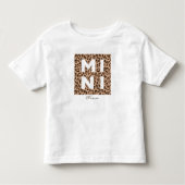 Leopard Print Mama und Mini Matching Outfit Kleinkind T-shirt (Vorderseite)