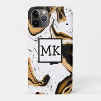 Leopard Print Marmor Wirbel Fluid Art Abstrakt