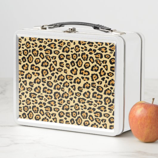 Leopard Print Metall Brotdose (Beispiel)
