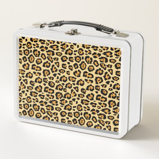 Leopard Print Metall Brotdose (Vorderseite)