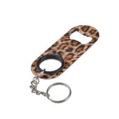 Leopard Print Mini Flaschenöffner (Rückseite Schrägansicht)