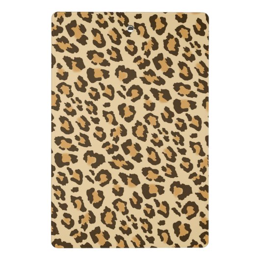 Leopard Print Mini-Zwischenablage Mini Klemmbrett (Rückseite)