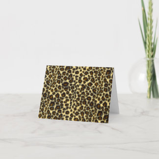 Leopard Print Mitteilungskarten