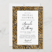 Leopard Print Modern Trendy Brautparty Einladung (Vorderseite)