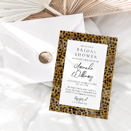 Leopard Print Modern Trendy Brautparty Einladung