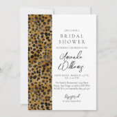 Leopard Print Modern Trendy Brautparty Einladung (Vorderseite)