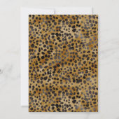 Leopard Print Modern Trendy Brautparty Einladung (Rückseite)