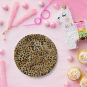 Leopard Print Modern Trendy Brautparty Pappteller (Party)