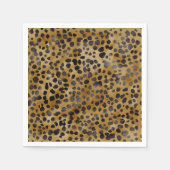 Leopard Print Modern Trendy Brautparty Serviette (Vorderseite)