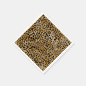 Leopard Print Modern Trendy Brautparty Serviette (Ecke)