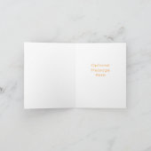 Leopard Print Monogram INITIAL Chic Stationary Karte (Innenseite)