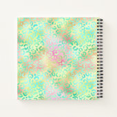 Leopard Print Monogram Sketchbook Notizblock (Rückseite)