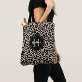 Leopard Print Monogram Totbeutel Tasche (Von Nahem)