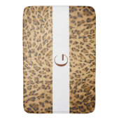 Leopard Print Monogramm Initiale G Home Teppich od Badematte (Vorderseite Vertikal)