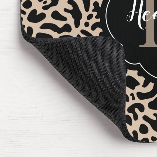 Leopard Print Mouse Pad Mousepad (Ecke)