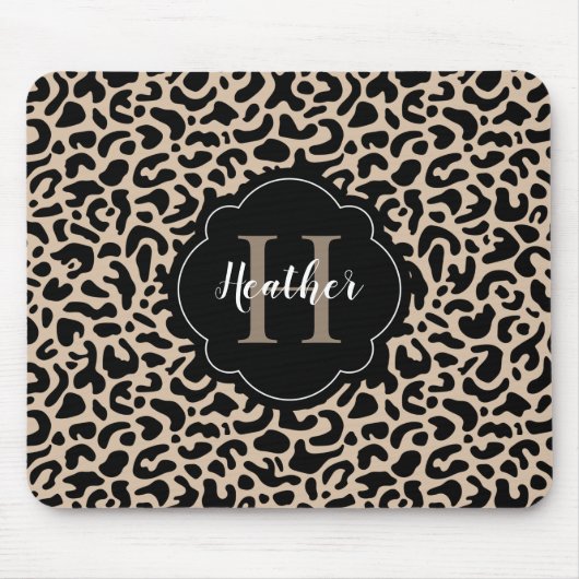 Leopard Print Mouse Pad Mousepad (Vorne)