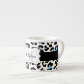 Leopard Print Multi Colors Espresso Tasse (Vorderseite Rechts)