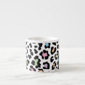Leopard Print Multi Colors Espressotasse (Vorderseite)