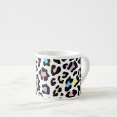 Leopard Print Multi Colors Espressotasse (Vorderseite Rechts)