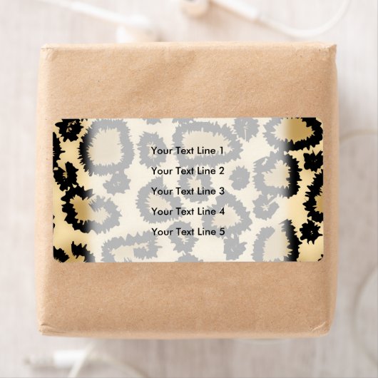 Leopard Print Muster, Braun und Schwarz. (Insitu)