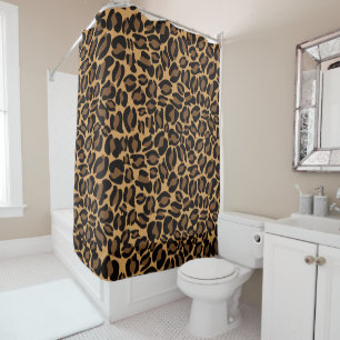 Leopard Print Muster Classic Dschungel Cheetah Duschvorhang