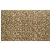 Leopard Print Muster in Gold und Schwarz Stoff (Yard (91,4 cm))
