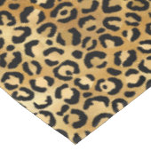 Leopard Print Muster in Gold und Schwarz Tischdecke (Schrägansicht)