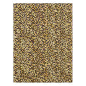 Leopard Print Muster in Gold und Schwarz Tischdecke (Vorderseite)