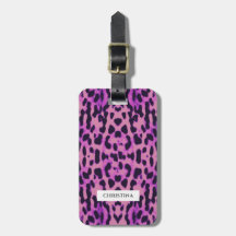 Leopard Print Muster Lila Elegant Personalisiert